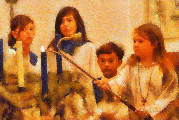 Lighting Advent Candles